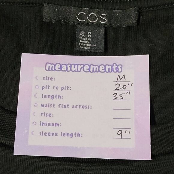 COS Black Short Sleeve Mini Dress Size M Asymmetrical Pockets Front Pleat - Picture 4 of 14